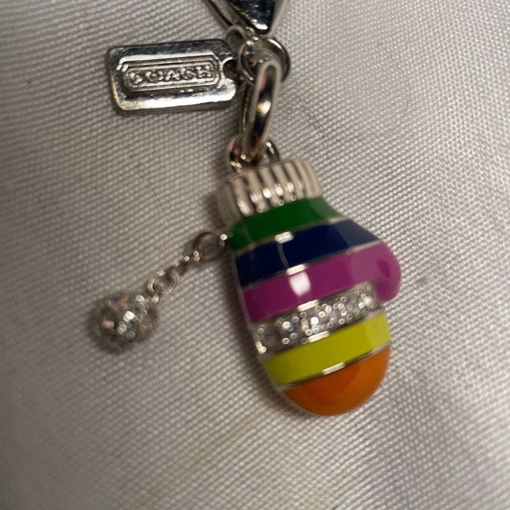 NEW Coach Legacy Mini Keychain Charm - Picture 4 of 6